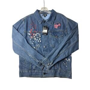 Caitlin Clark WNBA Indiana Fever Denim Jean Jacket Women’s Licensed-M NWT